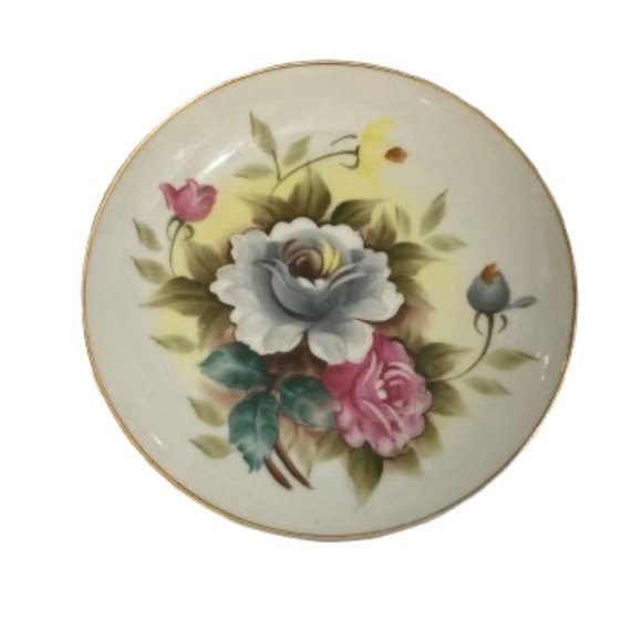 Vintage Salad/Dessert Plate Kashmir Rose by Shafford 9713 - Picture 1 of 5